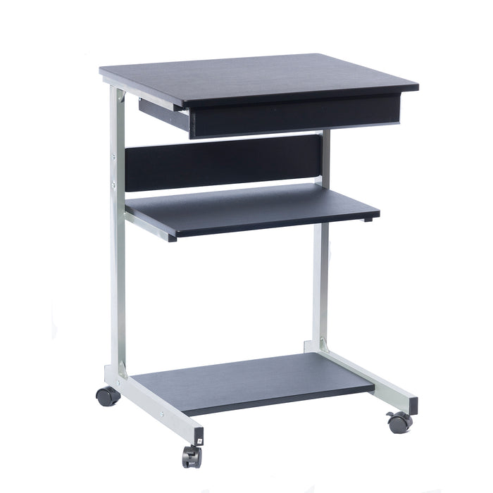 Techni Mobili Rolling Fixed-Height Seated Laptop Cart