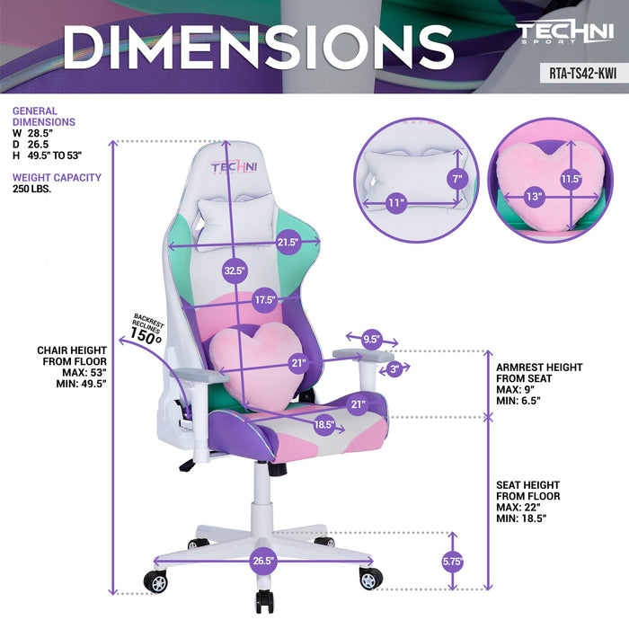Techni Sport Kawaii Gaming Chair