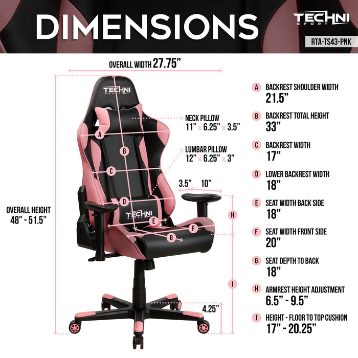 Techni Sport Racing Style Gaming Chair