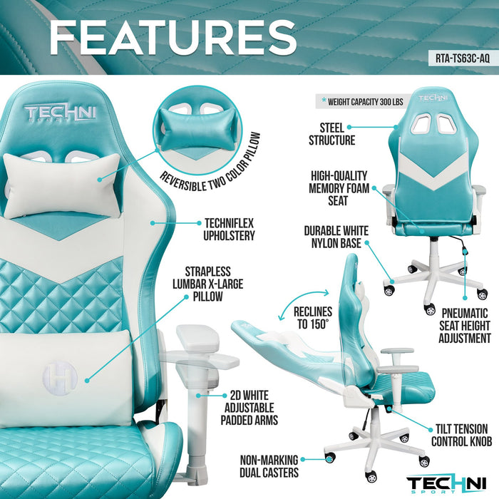 Techni Sport Synthetic Upholstery Gaming Chair