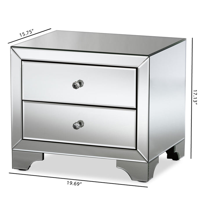 Farrah Glam Style (2-Drawer) Nightstand