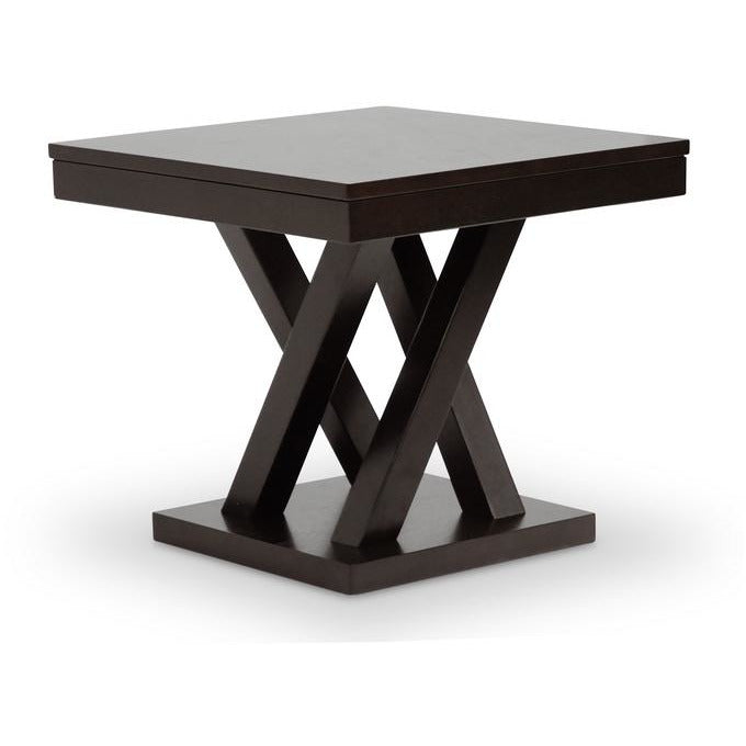 Everdon Transitional Wood Coffee End Table