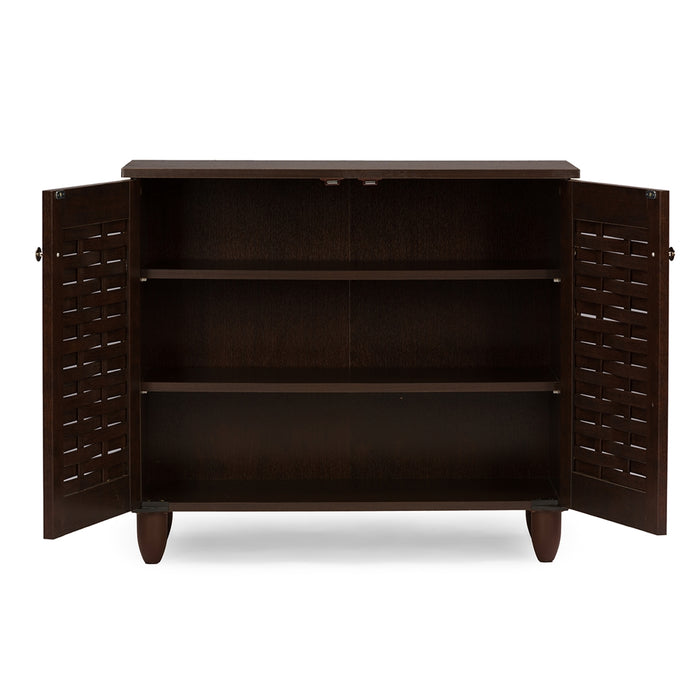 Winda Contemporary (2-Door) Wood Shoe Cabinet