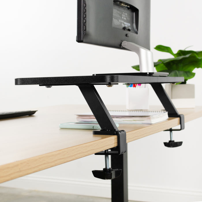 Clamp-on Shelf Monitor Riser
