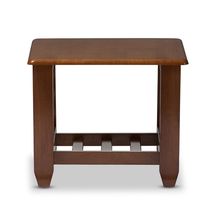 Larissa Contemporary Wood Coffee End Table