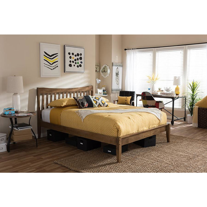 Edeline Contemporary Wood Platform Bed