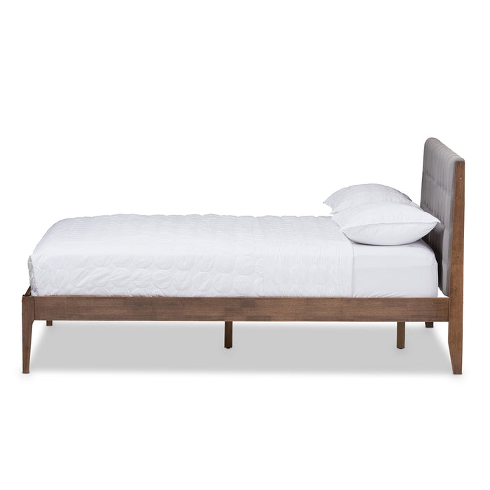 Clifford Mid-Century Wood Platform Bed