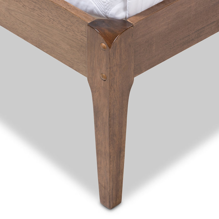 Clifford Mid-Century Wood Platform Bed