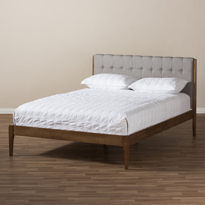 Clifford Mid-Century Wood Platform Bed