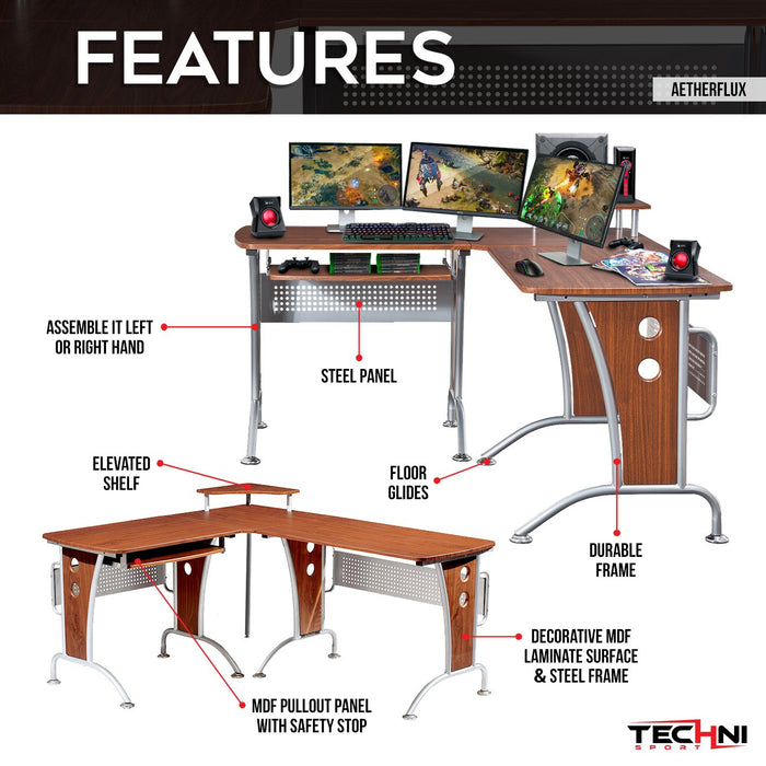 Techni Sport Aetherflux Gaming Desk