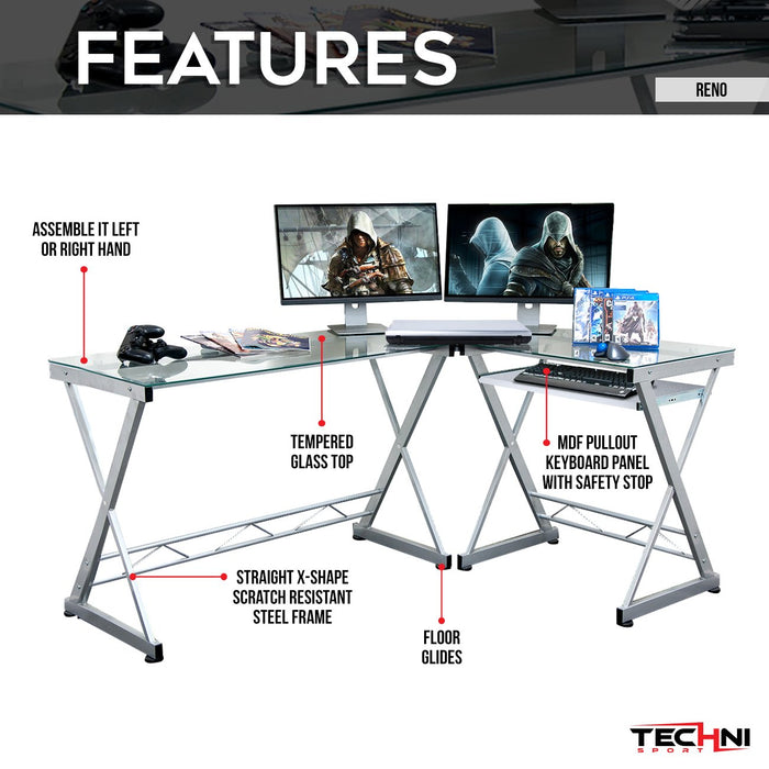 Techni Sport Reno Gaming Desk