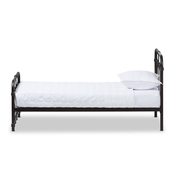 Mandy Vintage Industrial Metal Platform Bed