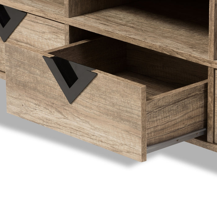 Wales Contemporary Wood TV Stand