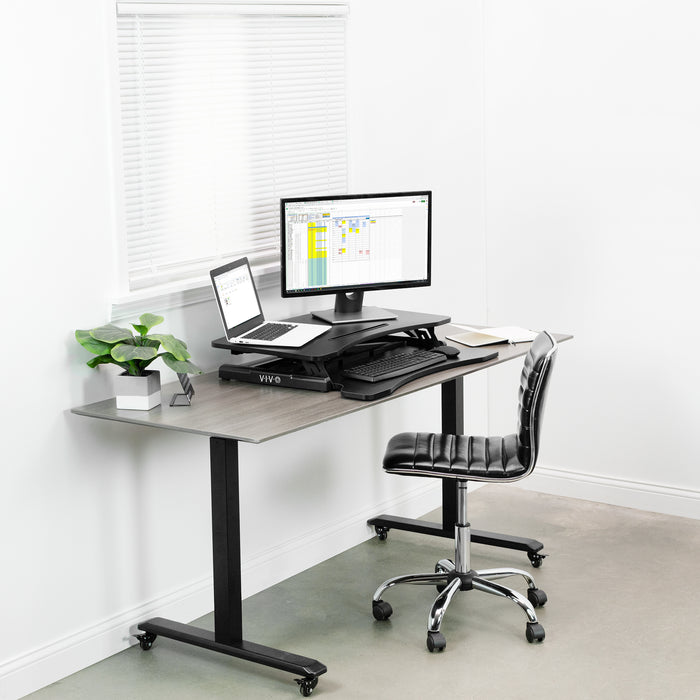 Desk Converter Workstation with Adjustable Height (33")