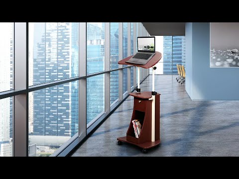 Assembly video of the RTA-B005 Sit-to-Stand rolling laptop cart