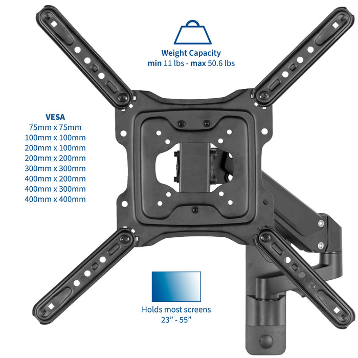 Aluminum Wall Mount for TVs (23” to 55”)