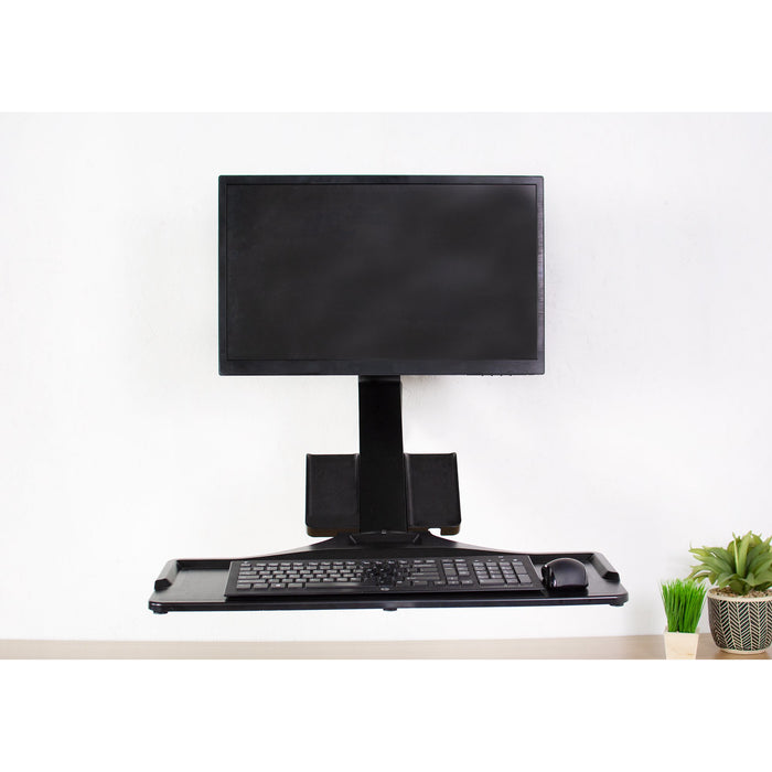 Monitor Keyboard Counterbalance Sit-Stand Wall Mount