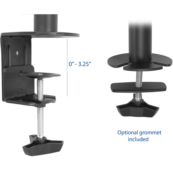 Dual Vertical Monitor Desk Mount