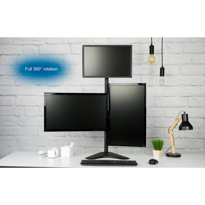 Triple Monitor Desk Stand (13" to 30")