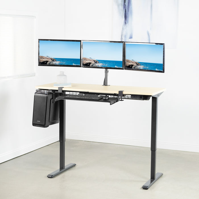 Triple Monitor Desk Mount