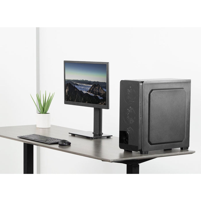 Single Rotating Monitor and TV Desk Stand