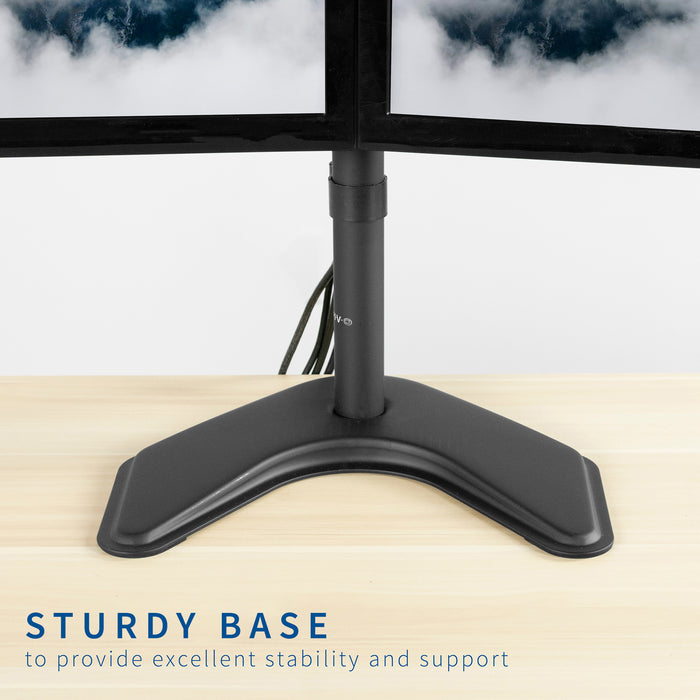 Full Motion Dual Monitor Desk Stand